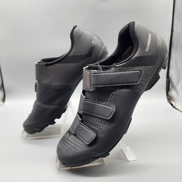 Shimano XC1 SH-XC100 Men’s US 8.9 EU43 MTB Cycling Shoes SPD Cleats Black - Picture 4 of 8